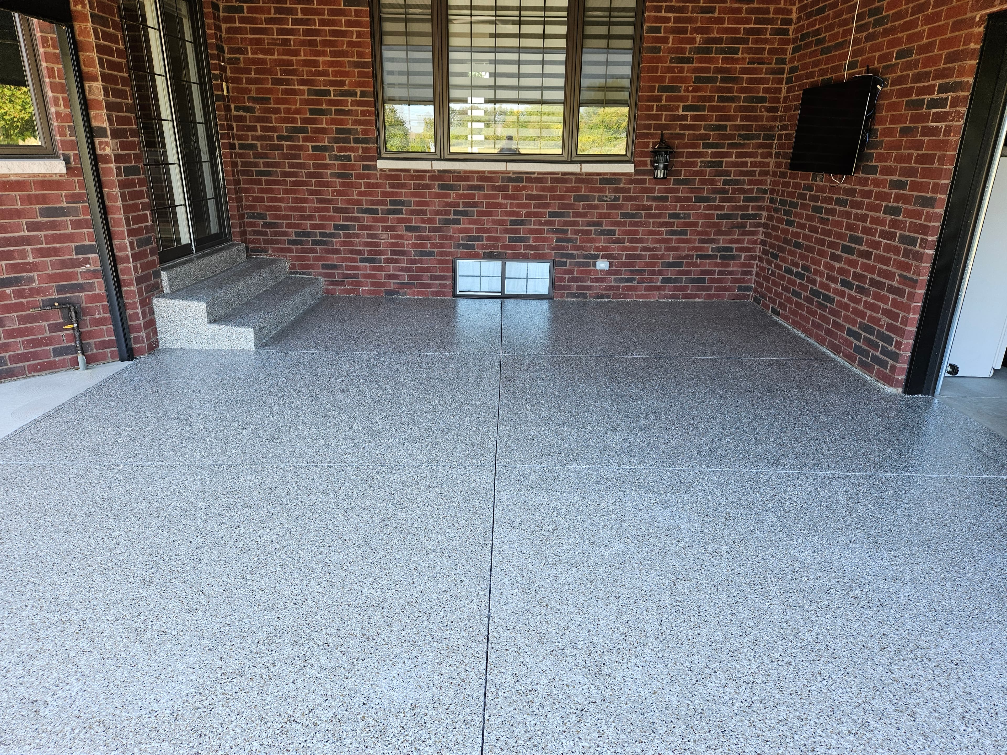 Residential epoxy floor coating in Windsor Ontario by Preferred Coating Solutions
